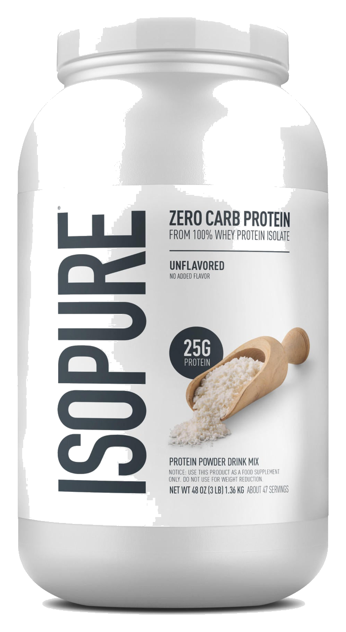 ISOPURE Unflavored Protein tub from the live Isopure product page