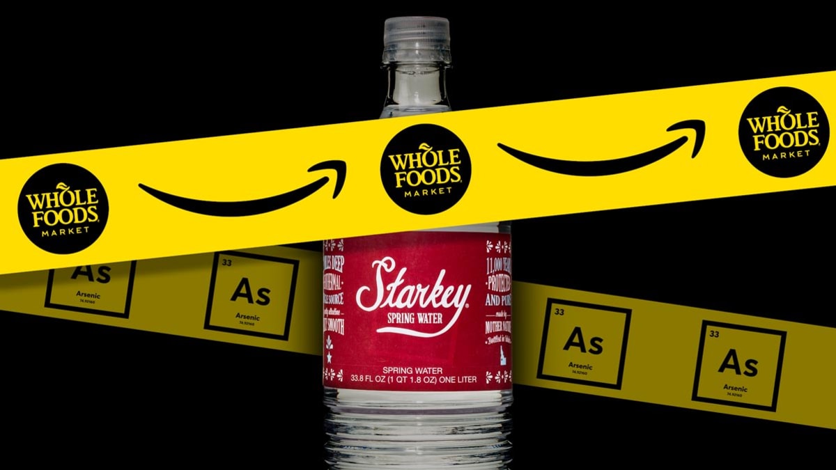 Starkey Spring Water bottle image from the Consumer Reports Starkey arsenic article